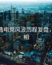 探花精选电竞风波历程复盘，揭秘真相