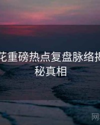 国产探花重磅热点复盘脉络揭秘，揭秘真相